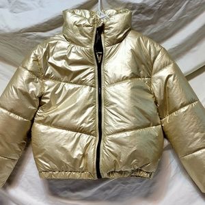 Wild Fable Gold Puffer Jacket Coat 